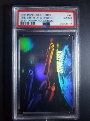 1991 Impel Star Trek #H1 Hologram PSA 8 The Birth of a Legend - Image 1 of 2