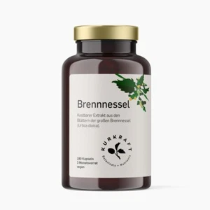 Kurkraft Brennnessel (180 vegane Kapseln) - 10:1 echter Brennnessel-Extrakt - Bild 1 von 8