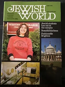 JEWISH WORLD magazine British publication June 1976 #7 - Imagen 1 de 1