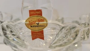 German Anna Hutte Bleikristal 24% Lead Crystal Decorative Basket - Picture 1 of 3