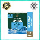 Irish Spring Icy Blast Bar Soap for Men, Mens Bar Soap, 3.7 oz Soap Bar, 12 Bars