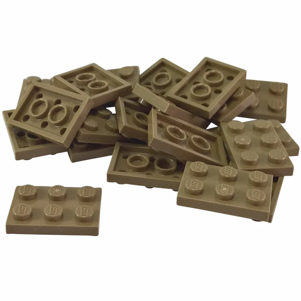 80x LEGO 3021 Plate 2x3 Tan | 4118790