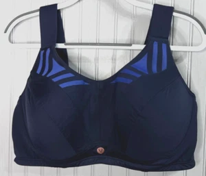 LIVI by Cacique Womens SPORTS BRA 42DDD Blue Lined Underwire Lane Bryant Quality - Picture 1 of 9