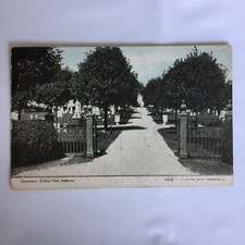 Cemitério Union City Indiana não postado cartão postal