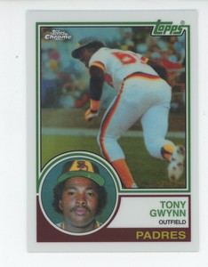 2019 Topps Chrome - Iconic Rookie Reprints - TONY GWYNN - Card #TGCR-6 - HOF