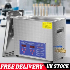 6L Commercial Grade Heated Digital Ultrasonic Cleaner Tank Machine 40kHz Timer - Picture 1 of 8