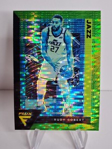 2020-21 Panini FLUX "RUDY GOBERT" #170 GREEN PULSAR SSP Target! Utah JAZZ!🔥