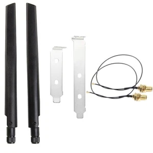 RP-SMA I-PEX MHF4 set antenne WiFi per scheda wifi wireless Intel M.2 AX210 AX200 - Foto 1 di 12
