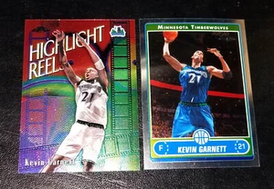KEVIN GARNETT TOPPS CHROME 2-CARD LOT 2000 Highlight Reel Insert HR3 & 2006 HOF - Picture 1 of 3
