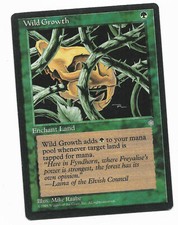 MTG Wild Growth Ice Age Magic the Gathering