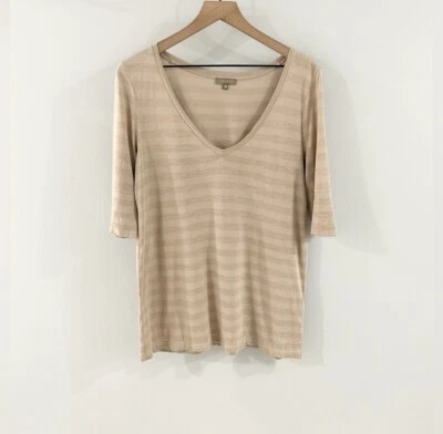 Camiseta Lilla P Manga Corta Rayas Tostada Talla Pequeña Foto 1 de 4