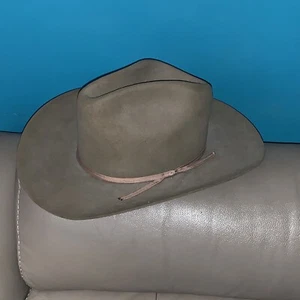 Vintage Sheplers Stetson? Cowboy Hat Cowboy Hat USA Size 7 - Picture 1 of 8