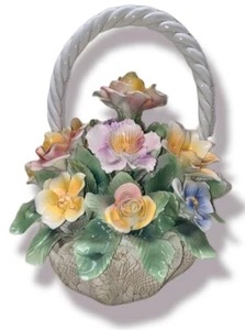 Capodimonte - Large Centerpiece Flower Basket - Made in Italy - RARE 12x11x14" - Picture 1 of 8