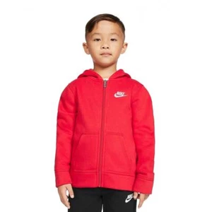 Boys Nike Sportswear Club Fleece Full Zip Hoodie Sz 5 NWT - Picture 1 of 3