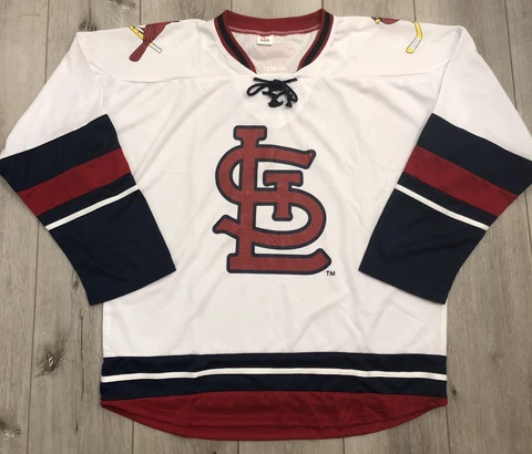 St Louis Blues Hockey Sweater Cardinals New SZ XL Cover