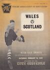 WALES V SCOTLAND 14/2/1948 BOYS CLUB INTERNATIONAL AT VETCH FIELD - EXCELLENT