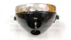 FARO NEGRO 8" PULGADAS MILLER TIPO 2 ORIFICIOS VIDRIO PLANO - Imagen 1 de 6