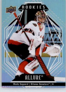 2022-23 Upper Deck Allure #140 Mads Sogaard Ottawa Senators Rookie