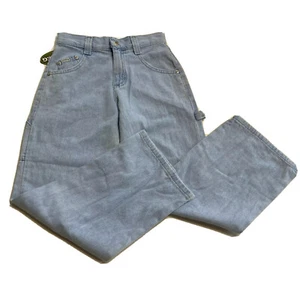 Vintage Lee Jeans Girls 8R (24 X 24) Wide Leg High Waist Denim Kids carpenter - Picture 1 of 12