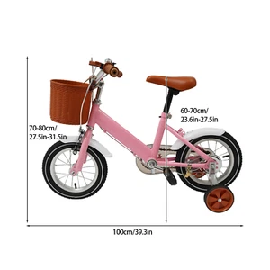 12 Zoll Kinderfahrrad mit Stützrädern für Kinder von 2-4 Jahren, Tragkraft 40 kg - Bild 1 von 7