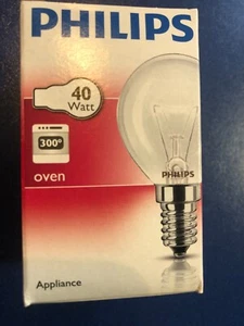 PHILIPS BACKOFENLAMPE 40W E14 Ofen Lampe Klar 300°C 40Watt MADE IN EU!!!! - Bild 1 von 2