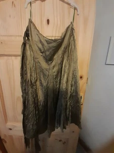 TOPSHOP GOLD SUMMER SKIRT SIZE 12 - Picture 1 of 1