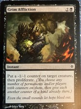 MTG: Grim Affliction x 4 - New Phyrexia - Magic Card