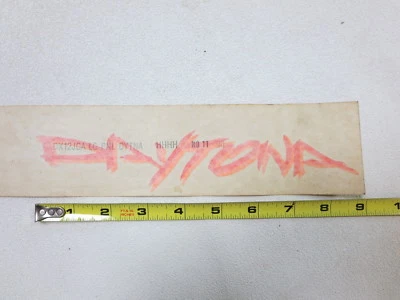 New OEM Mopar 1990 1991 1992 1993 Dodge Chrysler Daytona decal factory NOS trim  - Image 1 of 4