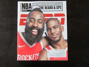 ESPN The Magazine 10/30/17 James Harden Chris Paul Houston Rockets - Picture 1 of 2