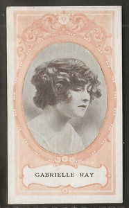 WILLS SCISSORS-ACTRESSES 1916 (ORANGE SURROUND)-#19- GABRIELLE RAY