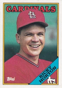 1988 Topps #34 Rickey Horton MLB St Louis Cardinals + Ja 4 kostenlose Mystery Karten - Bild 1 von 2