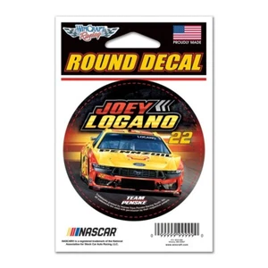 Joey Logano 2025 Wincraft #22 Shell/Pennzoil Round Decal 3" - Picture 1 of 1