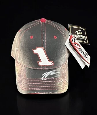 Martin Truex Jr. #1 Autographed ball cap NASCAR Black Realtree Camo NWT - Image 1 of 4