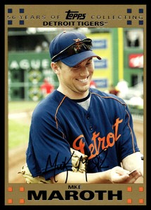 Mike Maroth 2007 Topps Gold #/2007 Detroit Tigers Baseball Card