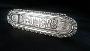 Decorative Oval Nickel Plated Letterbox - Picture 1 of 2