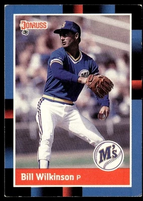 1988 Donruss Bill Wilkinson Rookie Seattle Mariners #568 - Image 1 of 2