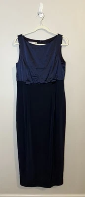 Vestido sin mangas formal Jones New York azul marino talla 12 de colección años 90 nuevo con etiquetas  Foto 1 de 4
