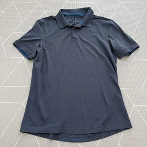 Lululemon Live In Practice Polo Herren M L Grau Kurzarm Golf Performance - Bild 1 von 5