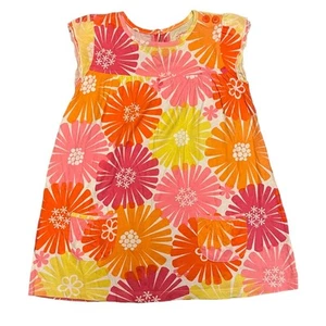 Carter's Cotton Bright Floral Babydoll Shirt Dress Size 6 - Picture 1 of 2