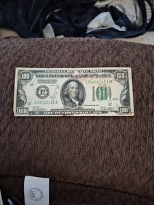 1928 100$ Dollar Federal Reserve Note Low Serial L (San Francisco) Block! - Picture 1 of 4