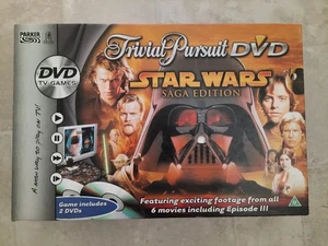 Trivial Pursuit Star Wars Saga Edition With DVD Complete Board Game - Picture 1 of 10