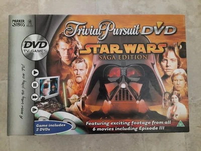 Trivial Pursuit Star Wars Saga Edition With DVD Complete Board Game - Image 1 of 4