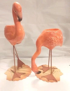 Vintage Flamingo Candle Holders - Picture 1 of 12
