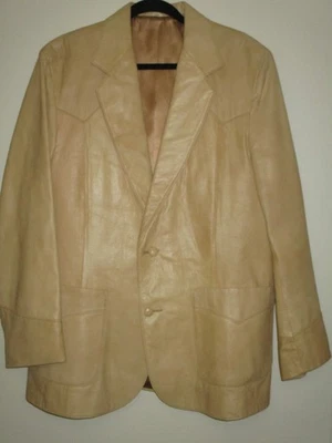 Vtg Pioneer Wear leather blazer coat Mens Size 44R - Image 1 of 4