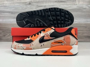 *NEW Men's Nike Air Max 90 "Camo Pack" Safety Orange | Multiple Sizes IF1721 201 - Picture 1 of 14