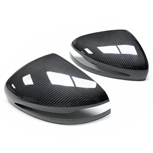 Tapa de cubierta de espejo retrovisor de fibra de carbono real complemento para Mercedes Benz Clase GLS X167 20-24 - Imagen 1 de 10