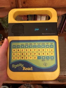 Speak & Read Vintage Texas Instruments 1980 Yellow Tested Works No Battery Cover - Picture 1 of 5