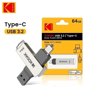 NEW KODAK High-Speed Type-C & USB 3.2 Dual-Interface Flash Drive Retail Pack - Afbeelding 1 van 2