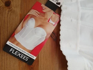 Flexees White Style 7894 Strapless Backless Corset Bra Sz 34A NWT - Picture 1 of 15