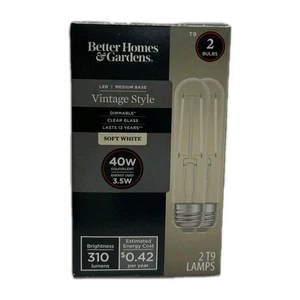 Better Homes & Gardens Vintage Style 40w Soft White Dimmable Light Bulbs, 2 Pack - Picture 1 of 2